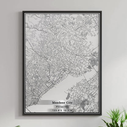 ROAD MAP OF MANDAUE CITY, PHILIPPINES BY MAPBAKES