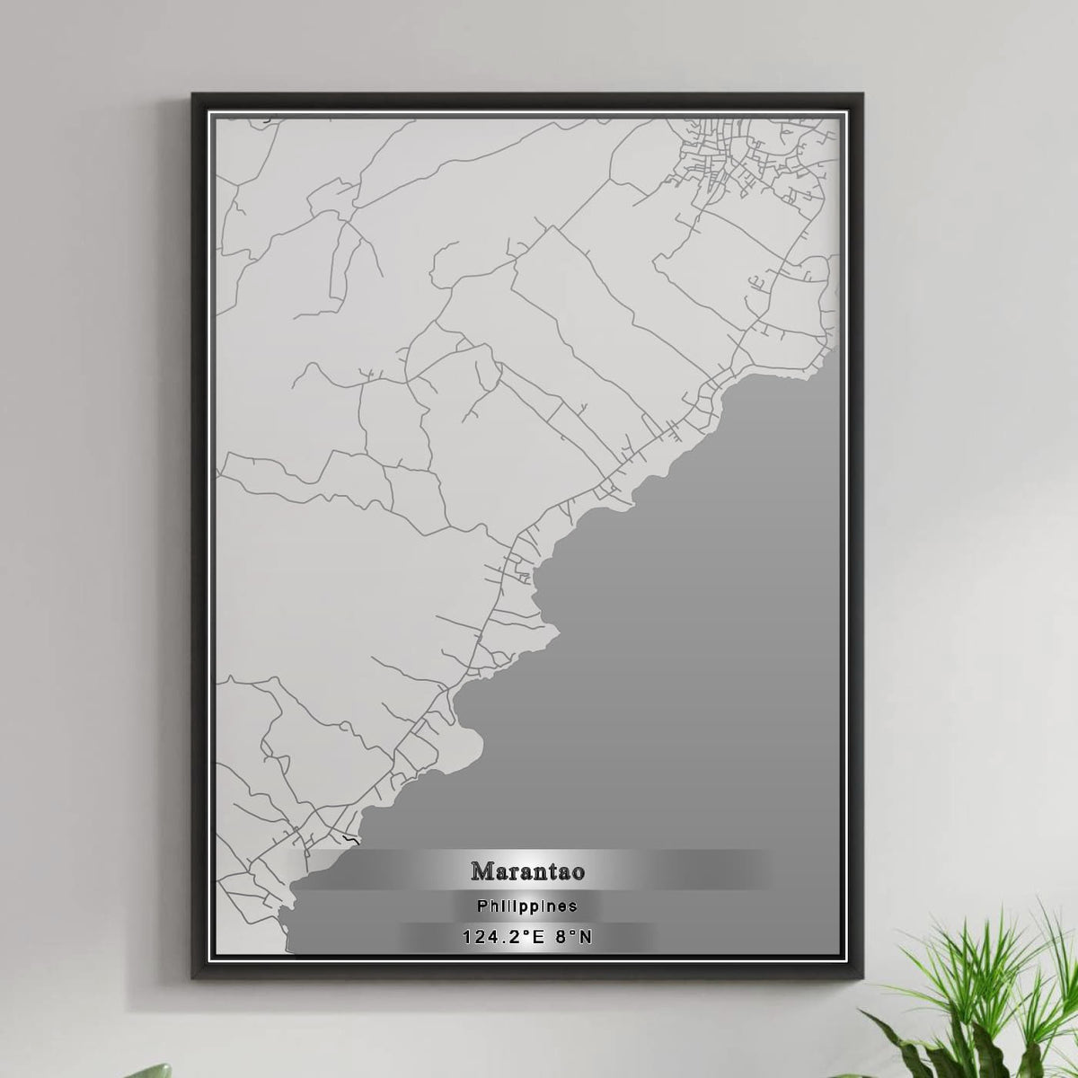 ROAD MAP OF MARANTAO, PHILIPPINES BY MAPBAKES