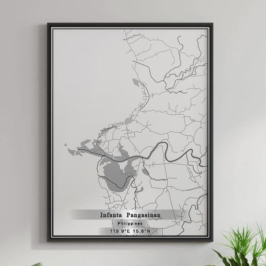 ROAD MAP OF INFANTA  PANGASINAN, PHILIPPINES BY MAPBAKES