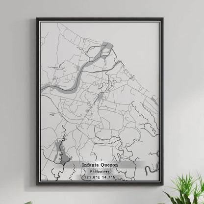 ROAD MAP OF INFANTA QUEZON, PHILIPPINES BY MAPBAKES