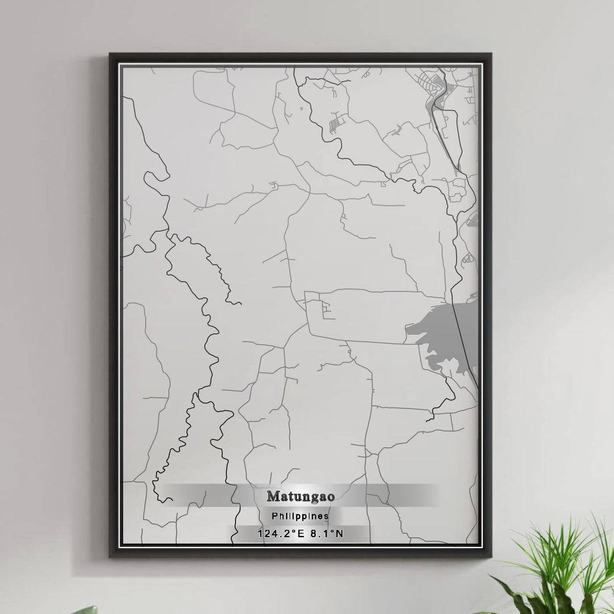ROAD MAP OF MATUNGAO, PHILIPPINES BY MAPBAKES