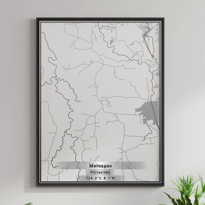 ROAD MAP OF MATUNGAO, PHILIPPINES BY MAPBAKES