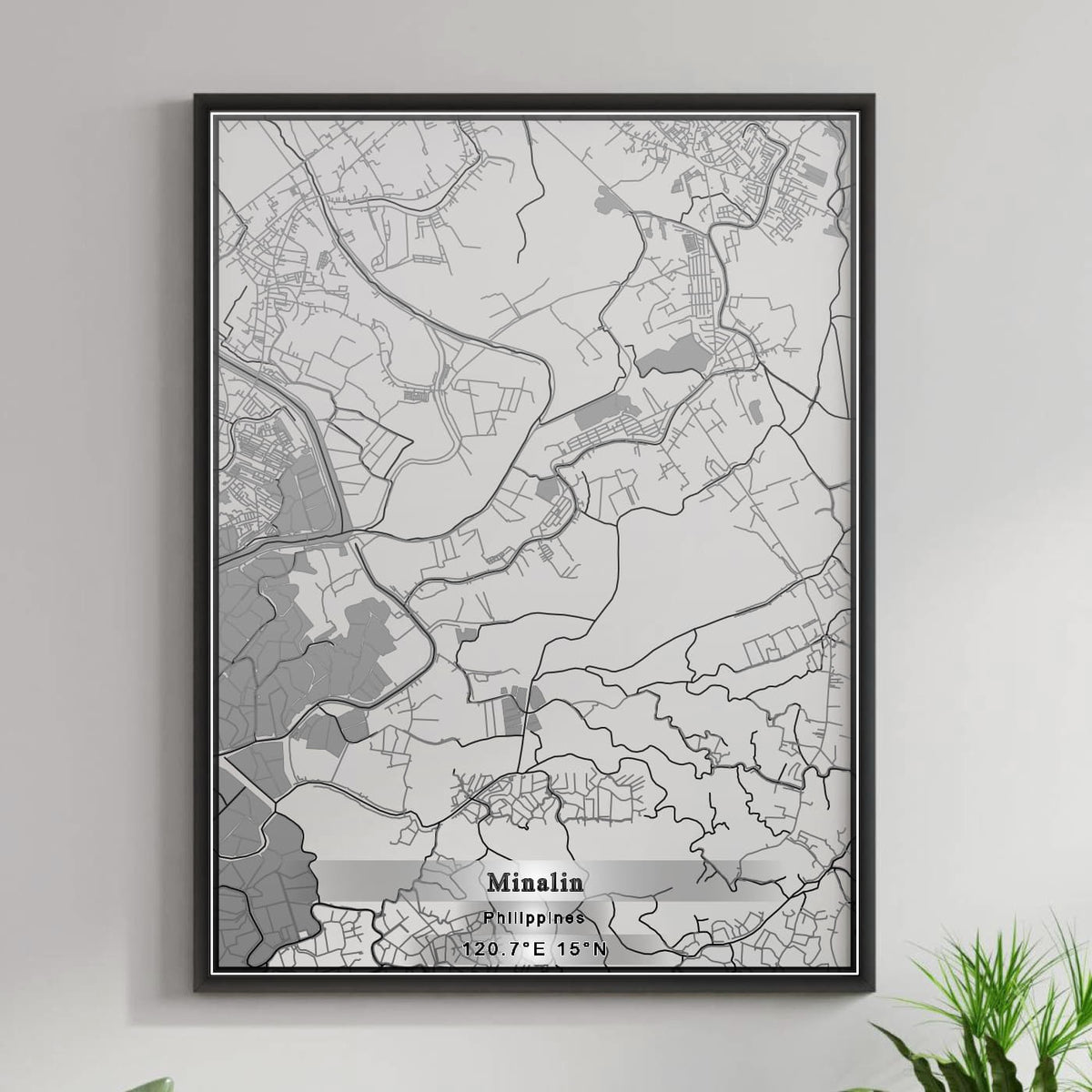 ROAD MAP OF MINALIN, PHILIPPINES BY MAPBAKES