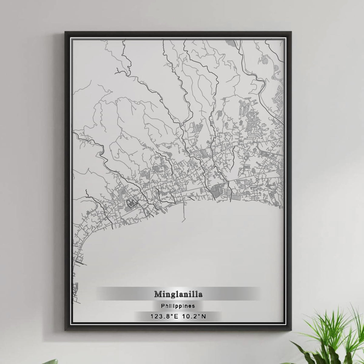 ROAD MAP OF MINGLANILLA, PHILIPPINES BY MAPBAKES