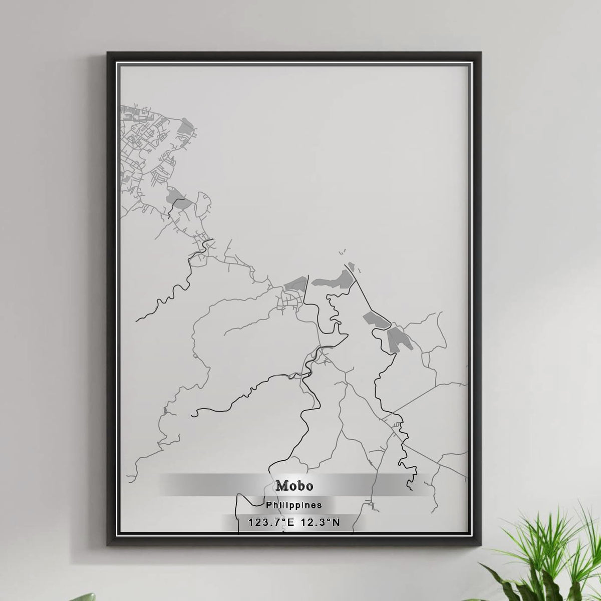 ROAD MAP OF MOBO, PHILIPPINES BY MAPBAKES
