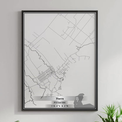 ROAD MAP OF NARRA, PHILIPPINES BY MAPBAKES