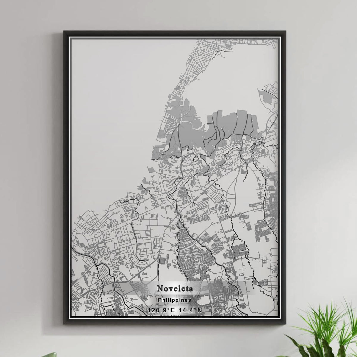 ROAD MAP OF NOVELETA, PHILIPPINES BY MAPBAKES