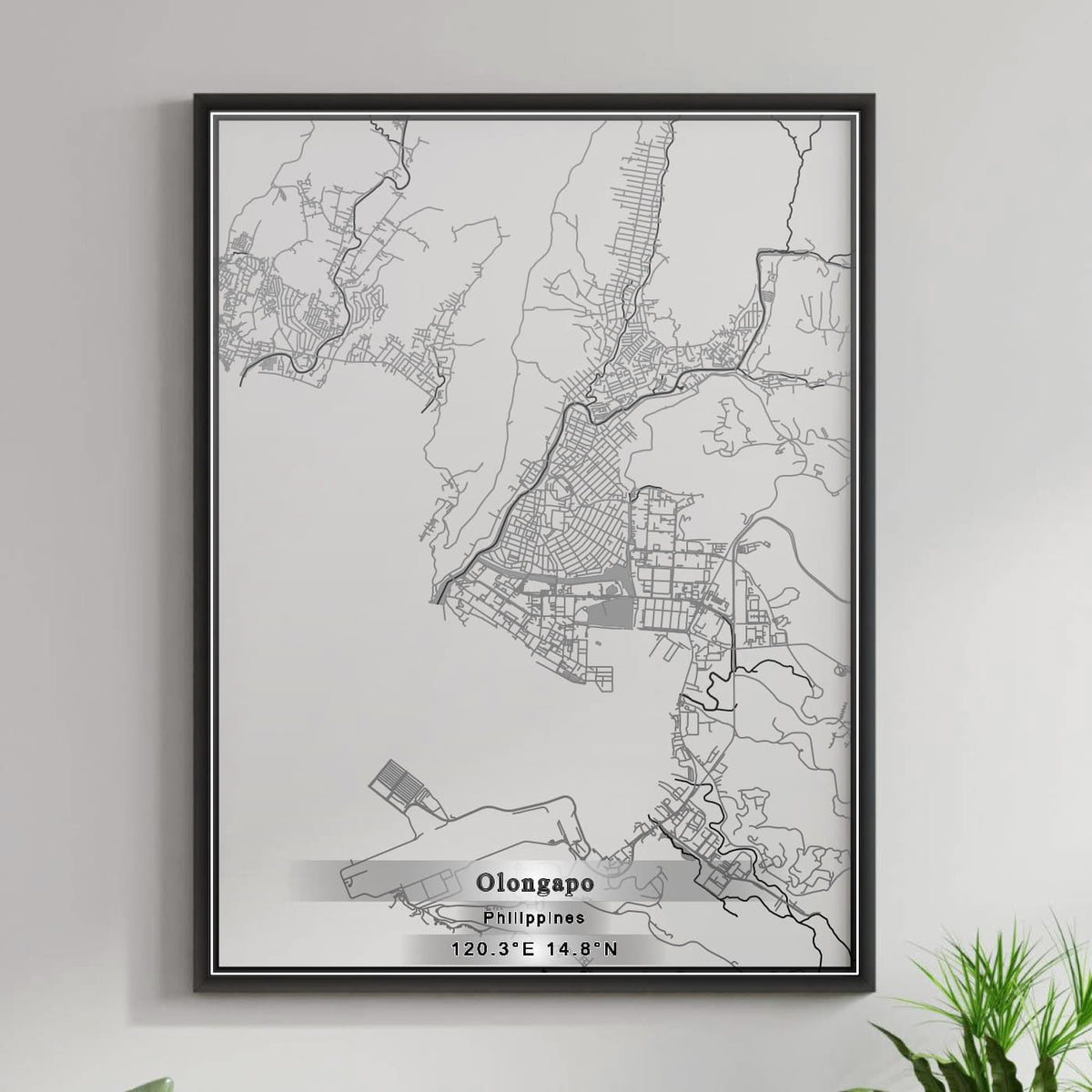 ROAD MAP OF OLONGAPO, PHILIPPINES BY MAPBAKES