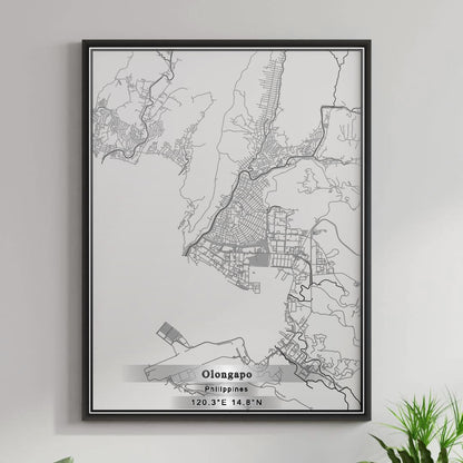 ROAD MAP OF OLONGAPO, PHILIPPINES BY MAPBAKES