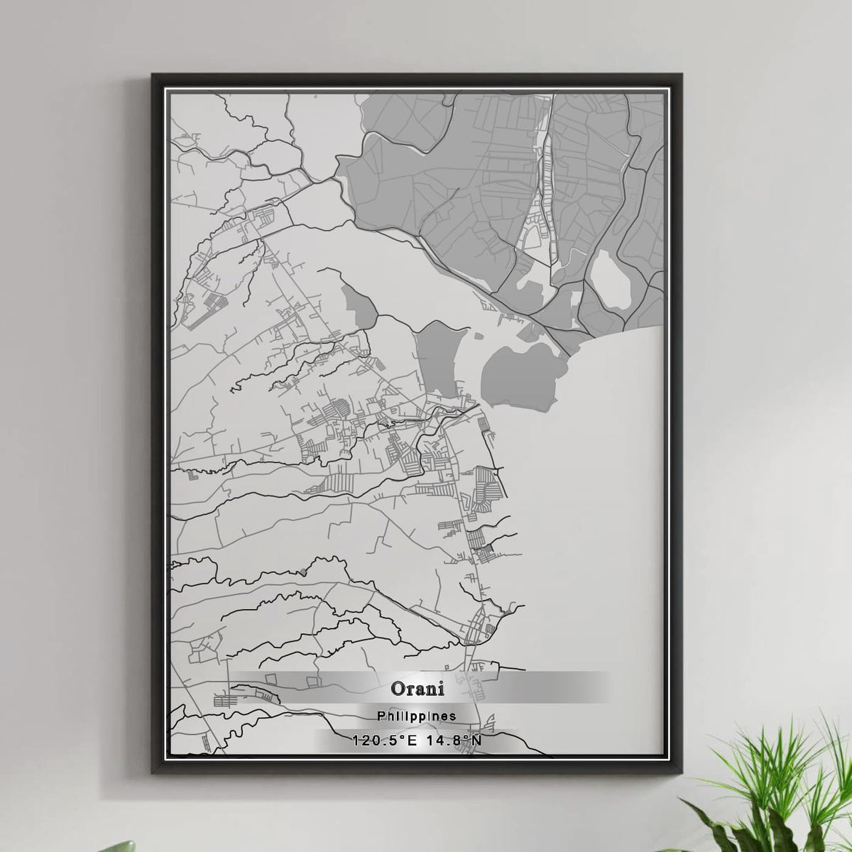 ROAD MAP OF ORANI, PHILIPPINES BY MAPBAKES