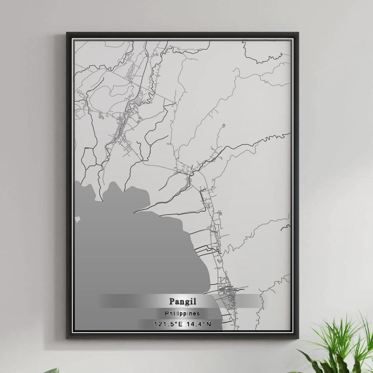ROAD MAP OF PANGIL, PHILIPPINES BY MAPBAKES