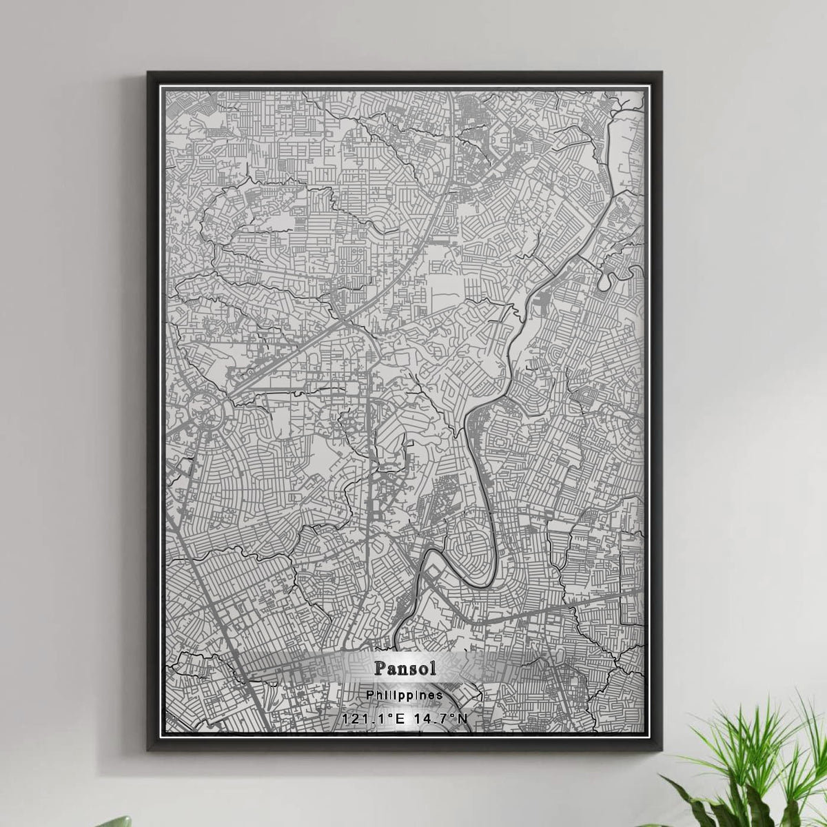 ROAD MAP OF PANSOL, PHILIPPINES BY MAPBAKES