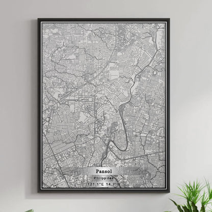 ROAD MAP OF PANSOL, PHILIPPINES BY MAPBAKES