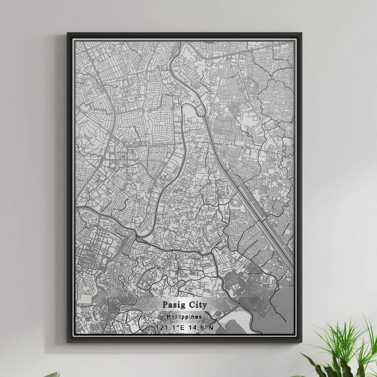 ROAD MAP OF PASIG CITY, PHILIPPINES BY MAPBAKES