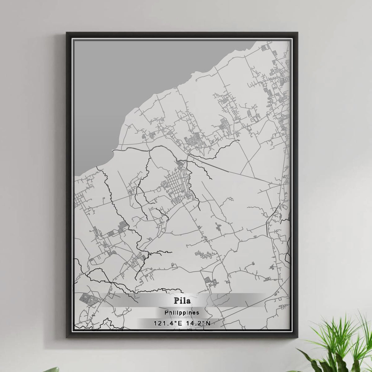 ROAD MAP OF PILA, PHILIPPINES BY MAPBAKES