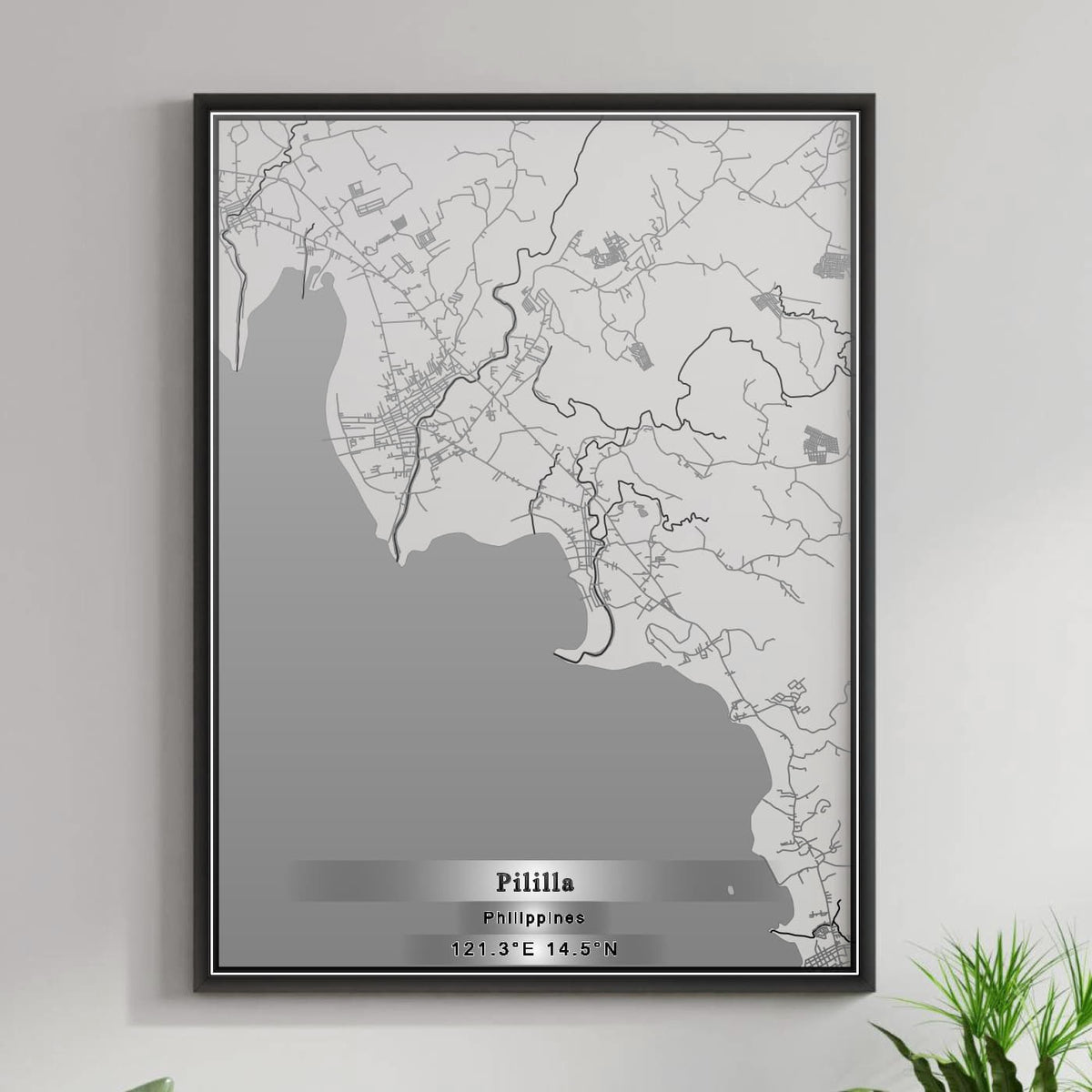 ROAD MAP OF PILILLA, PHILIPPINES BY MAPBAKES