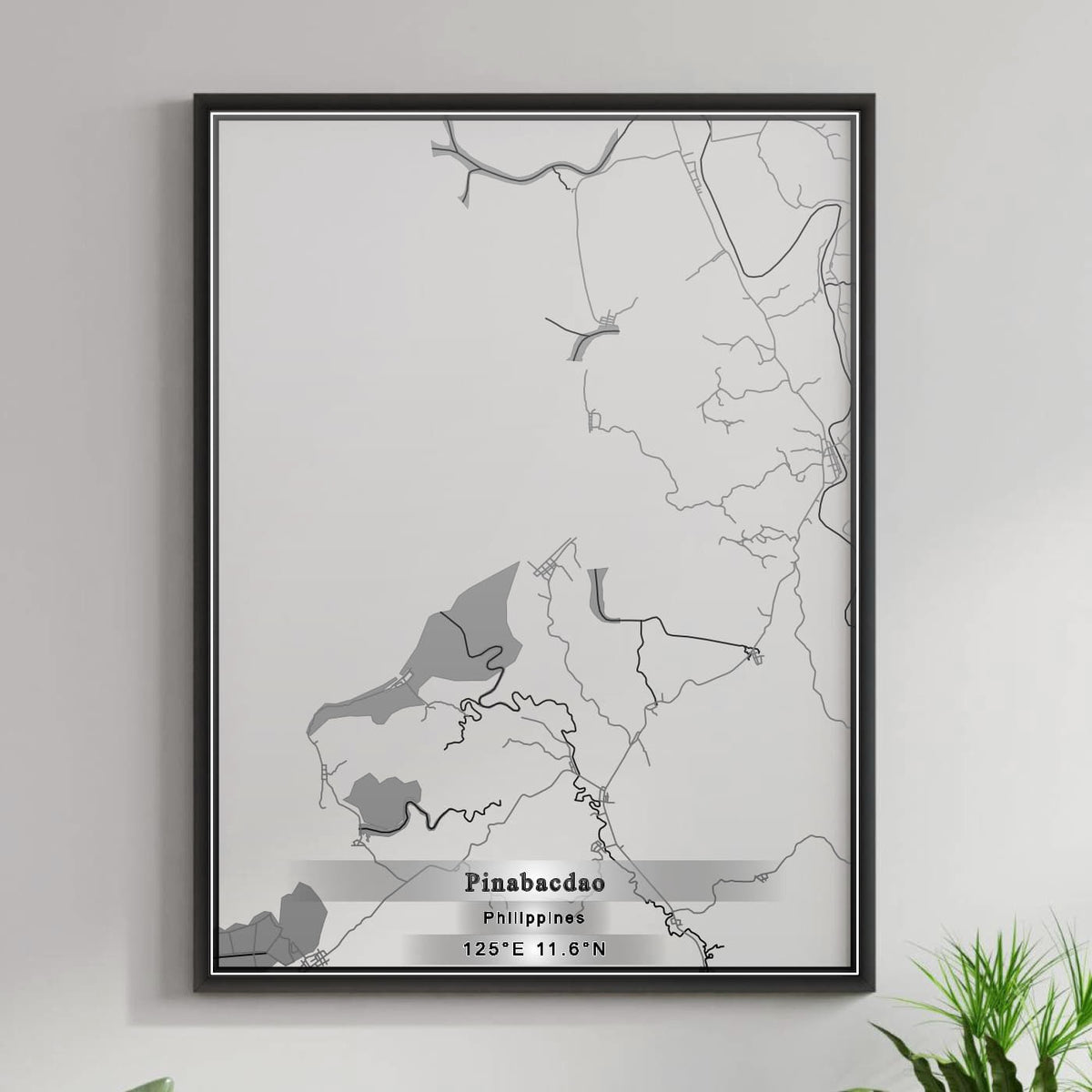 ROAD MAP OF PINABACDAO, PHILIPPINES BY MAPBAKES