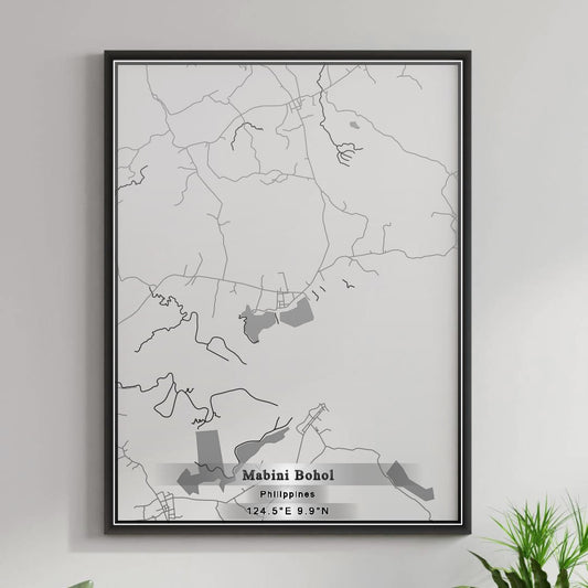 ROAD MAP OF MABINI BOHOL, PHILIPPINES BY MAPBAKES