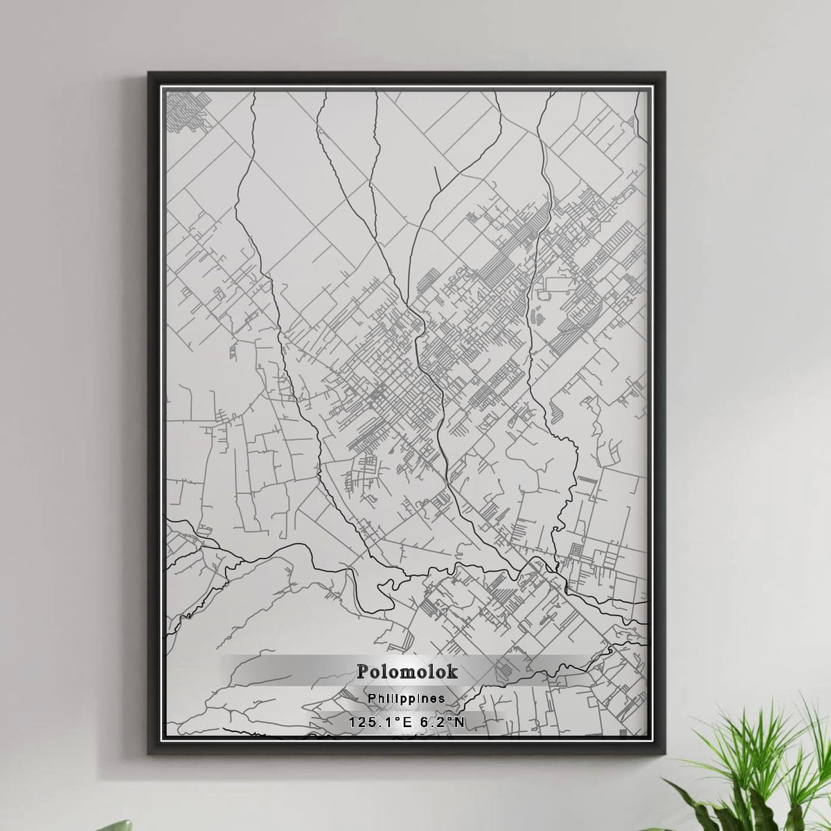 ROAD MAP OF POLOMOLOK, PHILIPPINES BY MAPBAKES