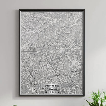 ROAD MAP OF PROJECT SIX, PHILIPPINES BY MAPBAKES