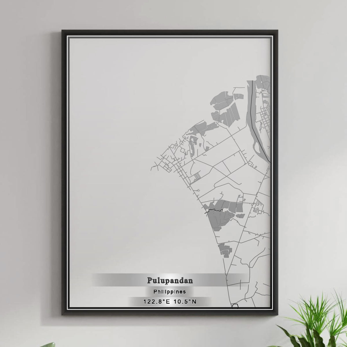 ROAD MAP OF PULUPANDAN, PHILIPPINES BY MAPBAKES
