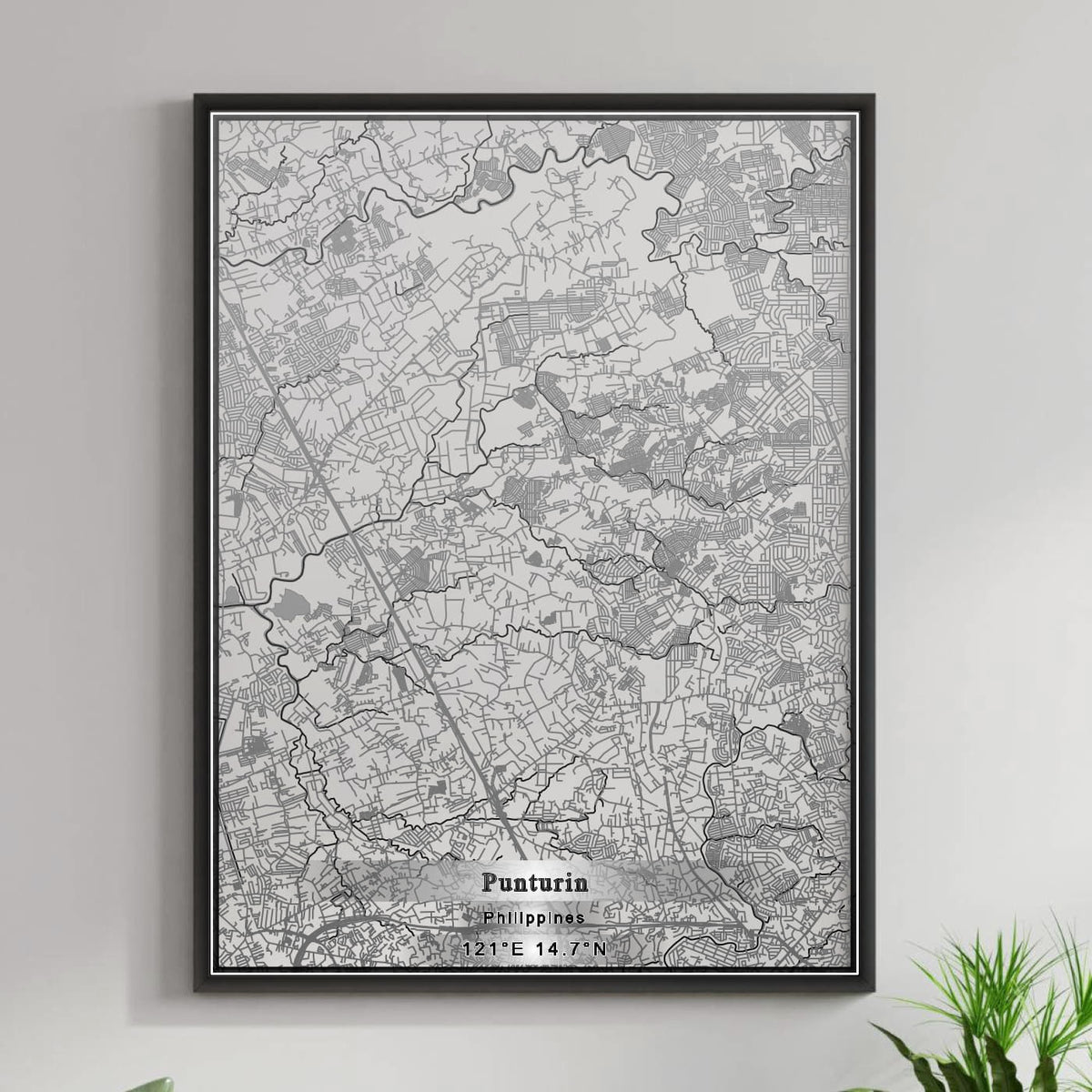 ROAD MAP OF PUNTURIN, PHILIPPINES BY MAPBAKES
