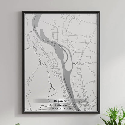 ROAD MAP OF RAGAN SUR, PHILIPPINES BY MAPBAKES