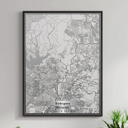 ROAD MAP OF RODRIGUEZ, PHILIPPINES BY MAPBAKES