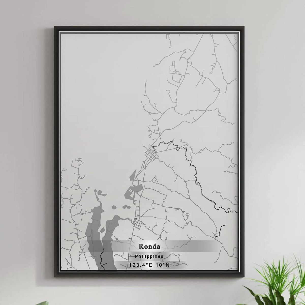 ROAD MAP OF RONDA, PHILIPPINES BY MAPBAKES