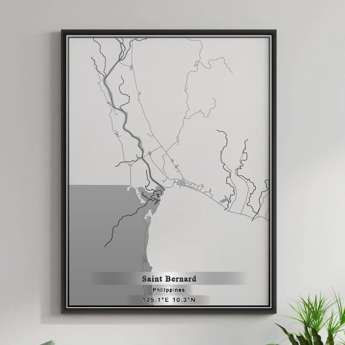 ROAD MAP OF SAINT BERNARD, PHILIPPINES BY MAPBAKES