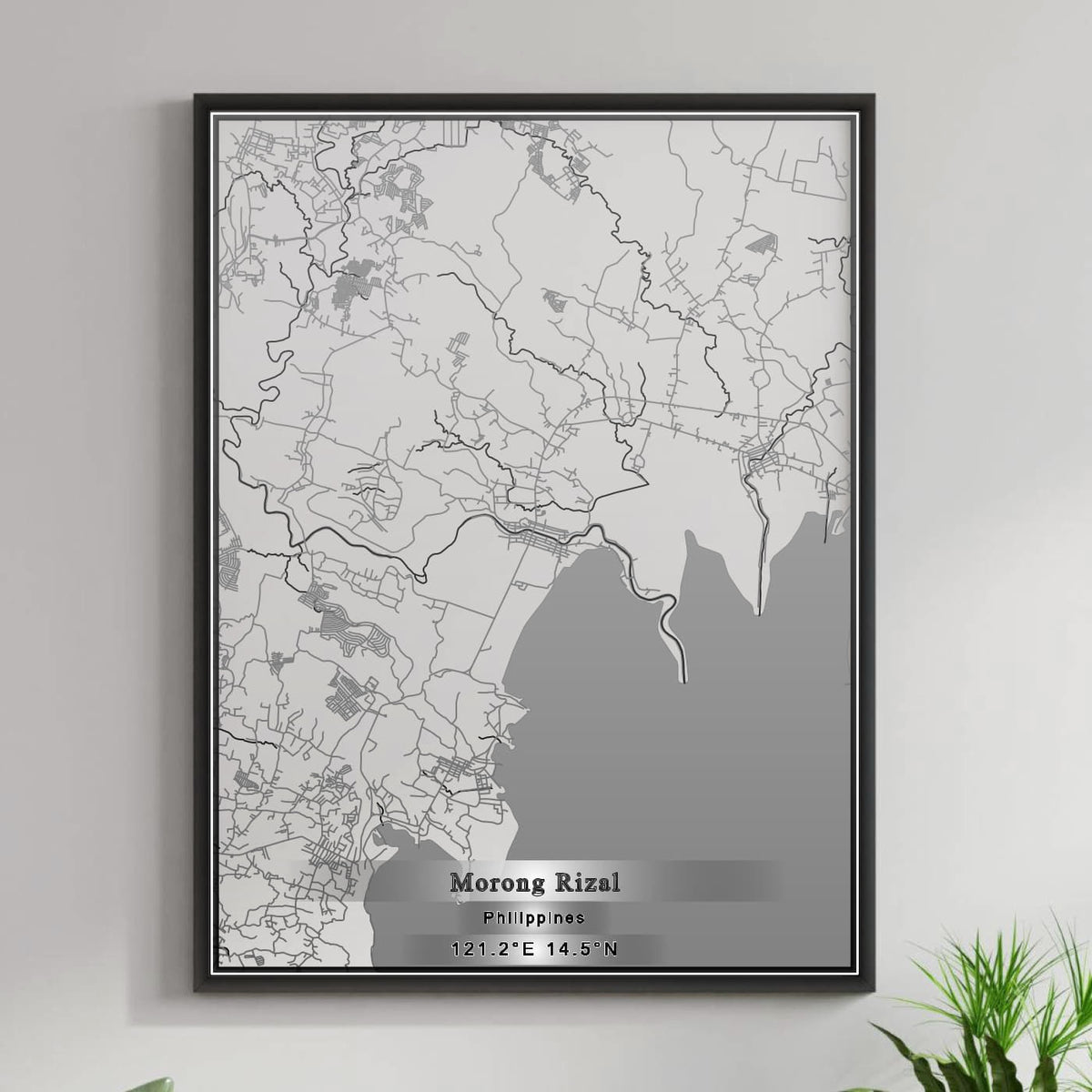 ROAD MAP OF MORONG RIZAL, PHILIPPINES BY MAPBAKES