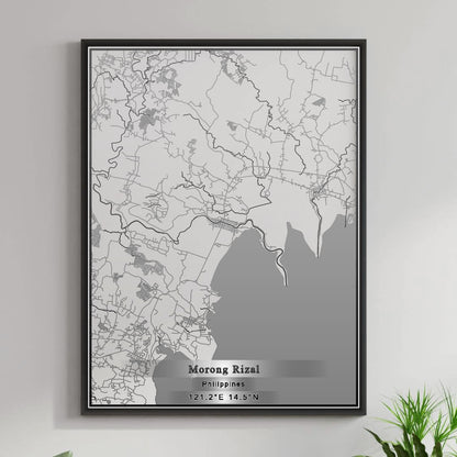 ROAD MAP OF MORONG RIZAL, PHILIPPINES BY MAPBAKES