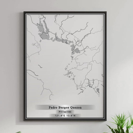ROAD MAP OF PADRE BURGOS QUEZON, PHILIPPINES BY MAPBAKES