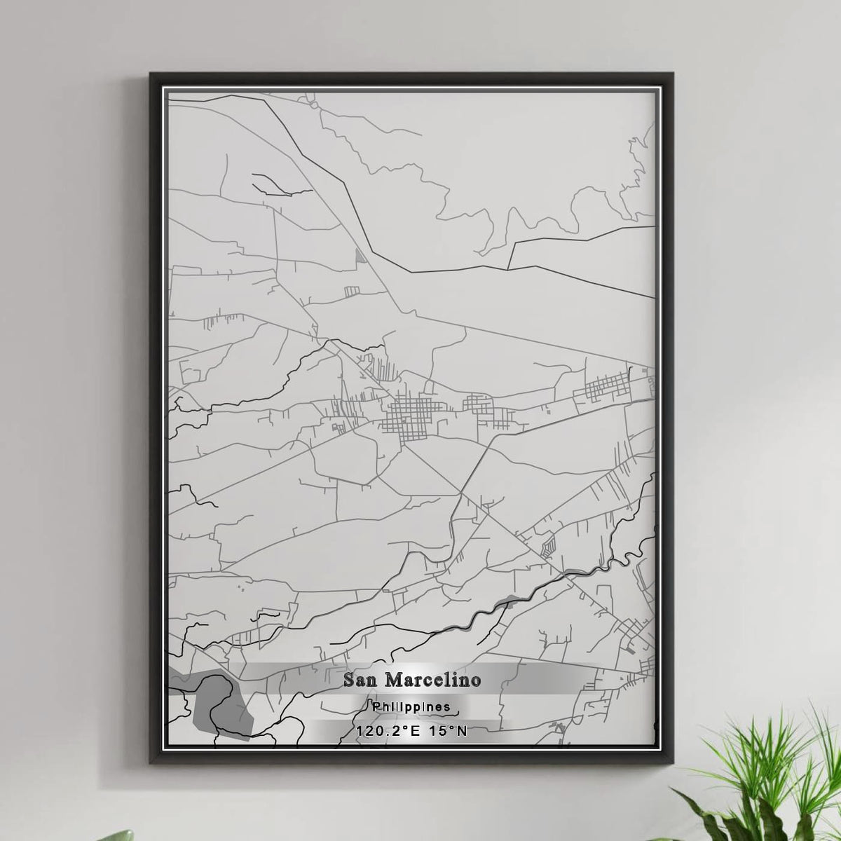 ROAD MAP OF SAN MARCELINO, PHILIPPINES BY MAPBAKES