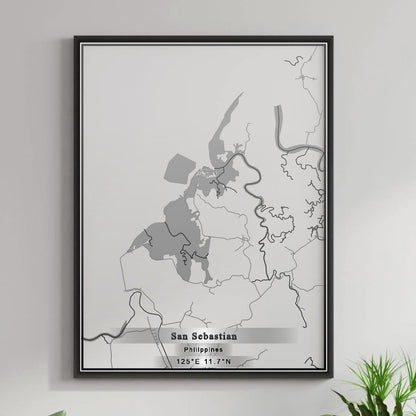 ROAD MAP OF SAN SEBASTIAN, PHILIPPINES BY MAPBAKES