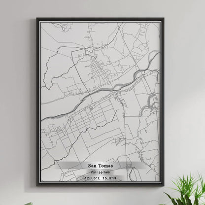 ROAD MAP OF SAN TOMAS, PHILIPPINES BY MAPBAKES