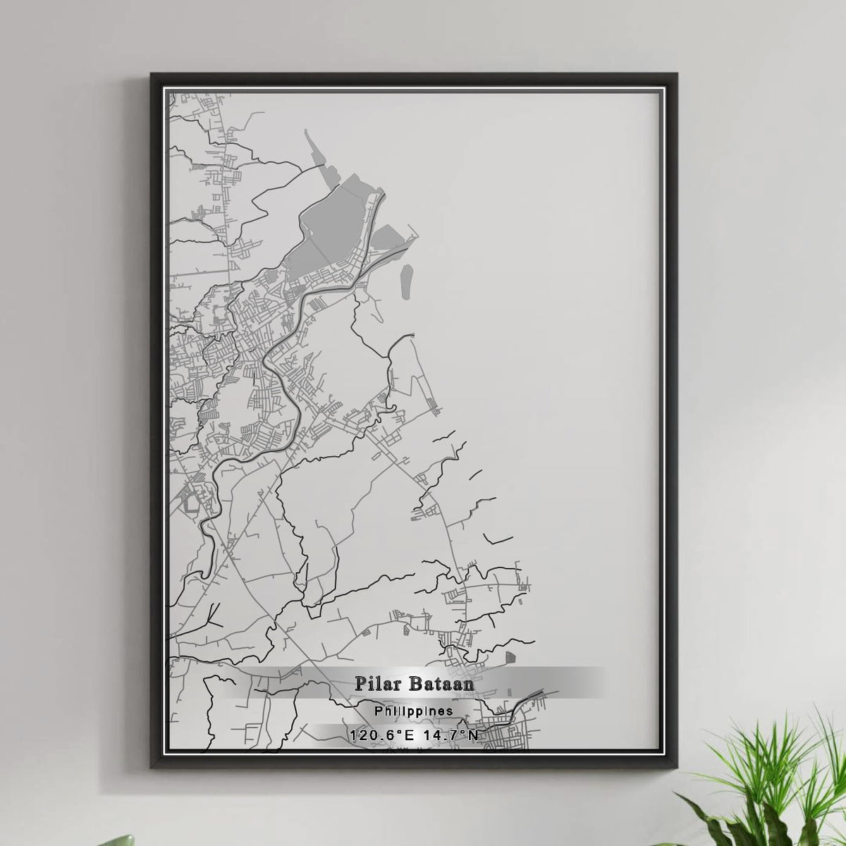 ROAD MAP OF PILAR BATAAN, PHILIPPINES BY MAPBAKES