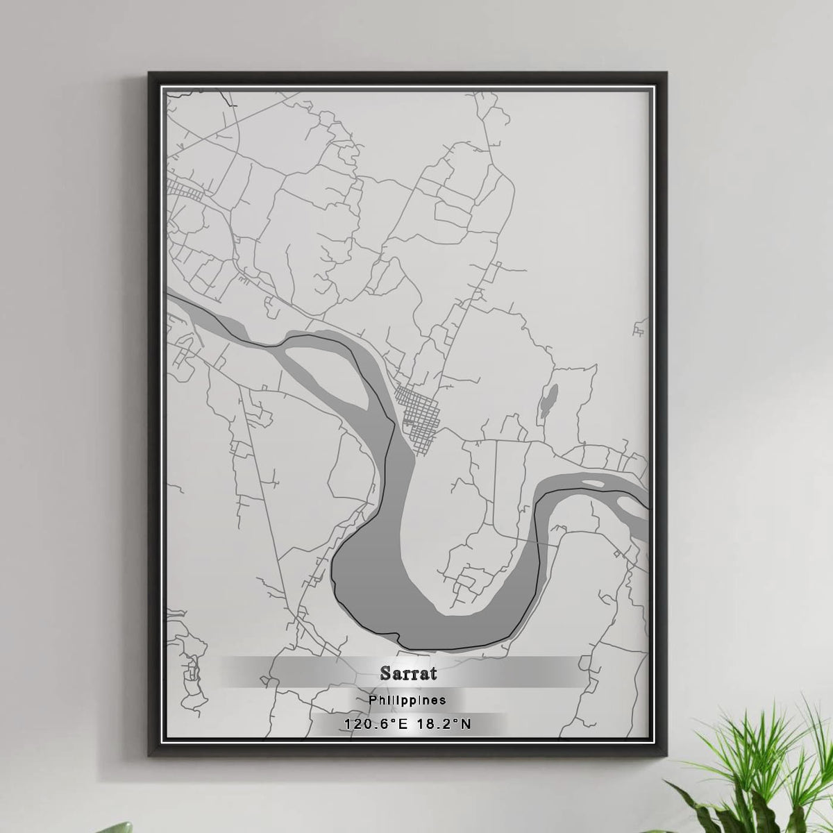 ROAD MAP OF SARRAT, PHILIPPINES BY MAPBAKES