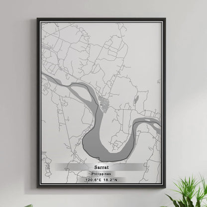 ROAD MAP OF SARRAT, PHILIPPINES BY MAPBAKES