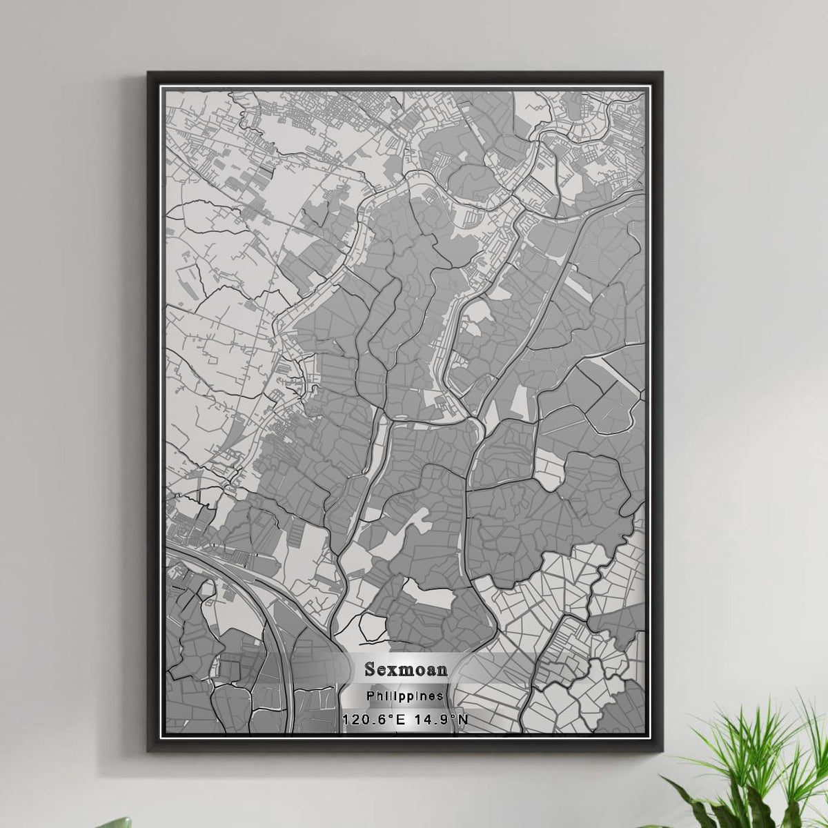 ROAD MAP OF SEXMOAN, PHILIPPINES BY MAPBAKES