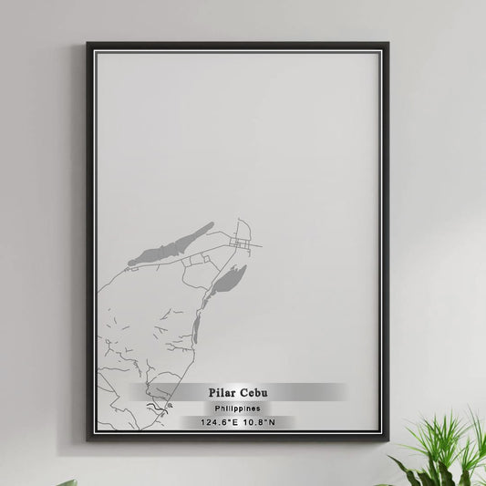 ROAD MAP OF PILAR CEBU, PHILIPPINES BY MAPBAKES