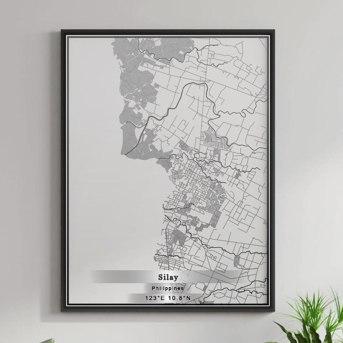 ROAD MAP OF SILAY, PHILIPPINES BY MAPBAKES