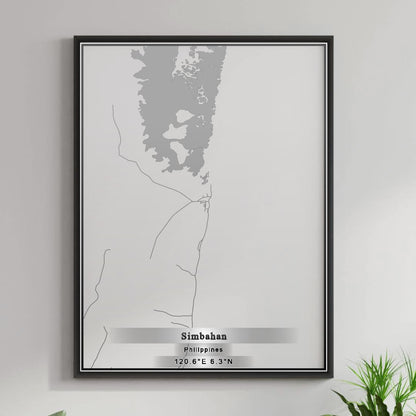 ROAD MAP OF SIMBAHAN, PHILIPPINES BY MAPBAKES