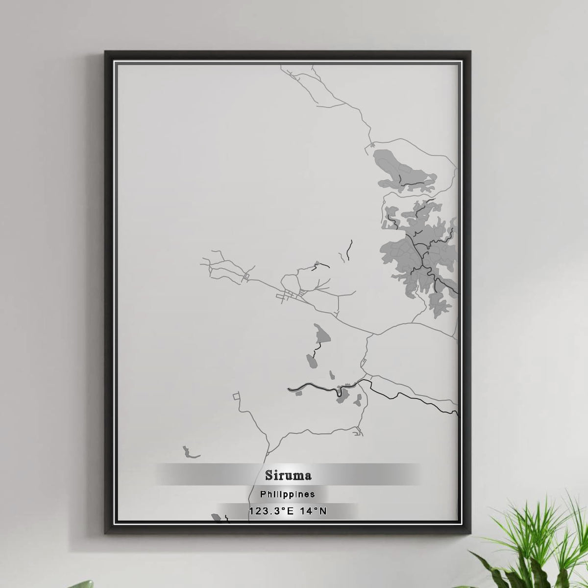 ROAD MAP OF SIRUMA, PHILIPPINES BY MAPBAKES