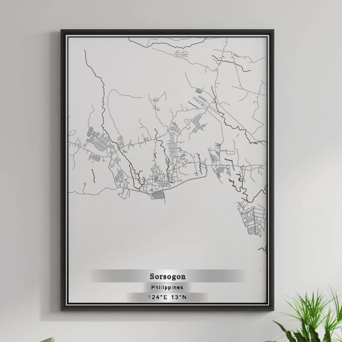 ROAD MAP OF SORSOGON, PHILIPPINES BY MAPBAKES