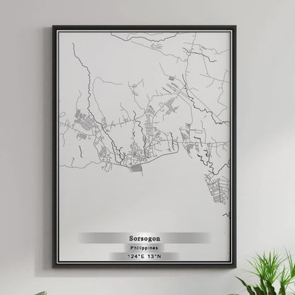 ROAD MAP OF SORSOGON, PHILIPPINES BY MAPBAKES