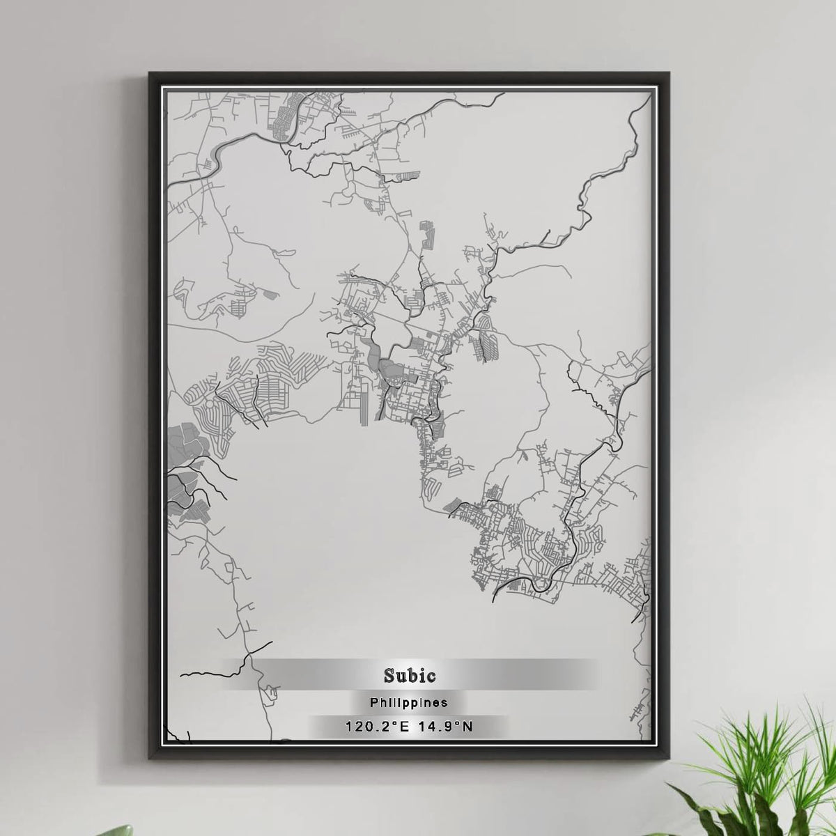 ROAD MAP OF SUBIC, PHILIPPINES BY MAPBAKES