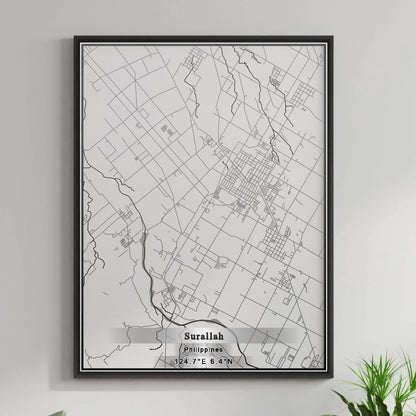 ROAD MAP OF SURALLAH, PHILIPPINES BY MAPBAKES