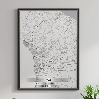ROAD MAP OF TAAL, PHILIPPINES BY MAPBAKES