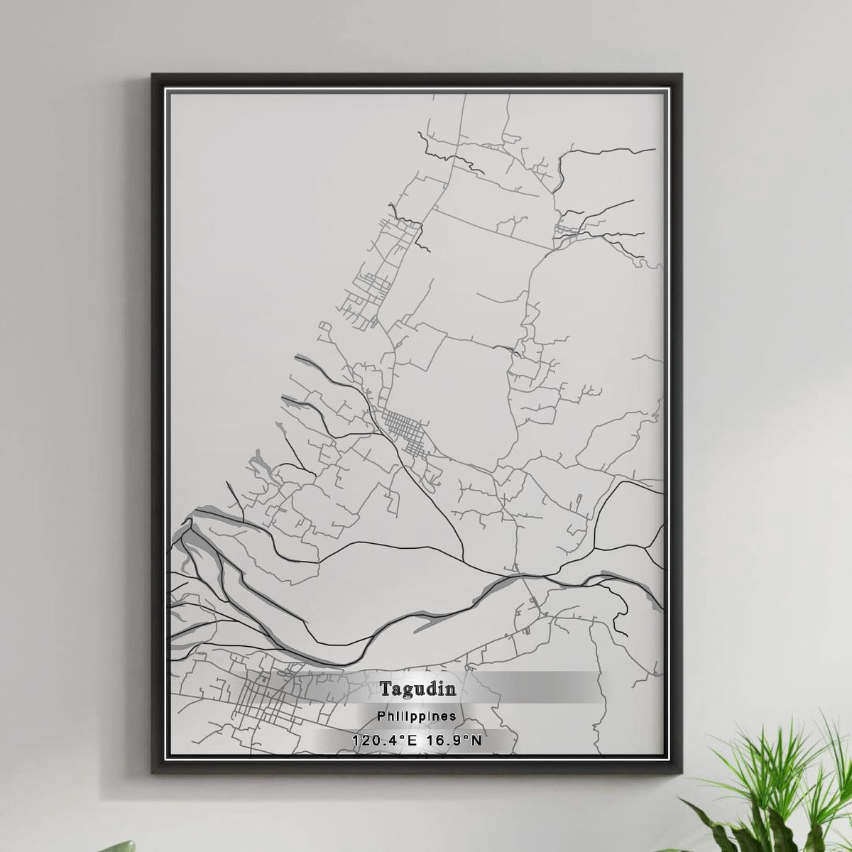 ROAD MAP OF TAGUDIN, PHILIPPINES BY MAPBAKES